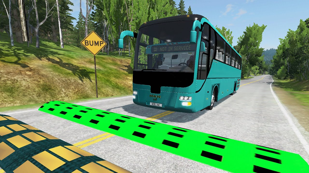 Cars vs Massive Speed Bumps #41 - BeamNG Drive