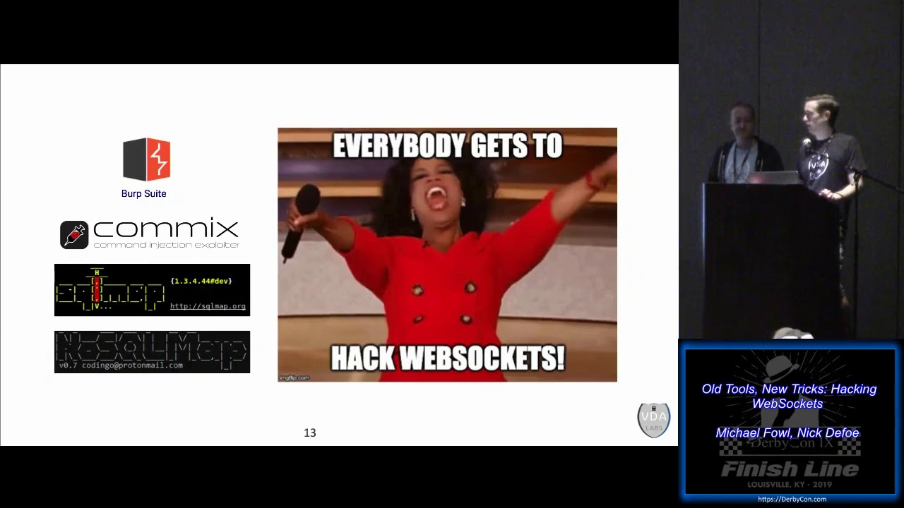 Stable 35 Old Tools New Tricks Hacking WebSockets Michael Fowl Nick Defoe