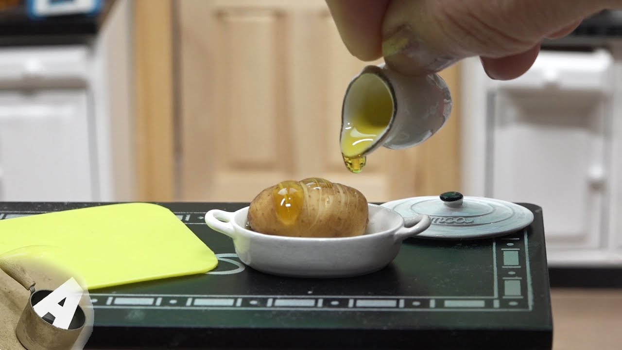 MiniFood 食べれるミニチュア ハッセルバックポテト miniature hasselback potato