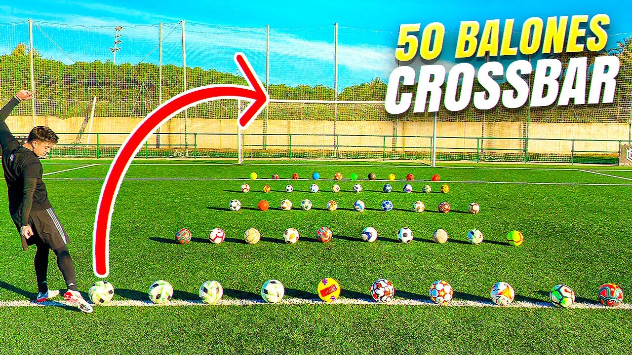 ⚽ 50 BALONES ⚽ CROSSBAR DEFINITIVO! 🔥 &iexcl;Retos de F&uacute;tbol!