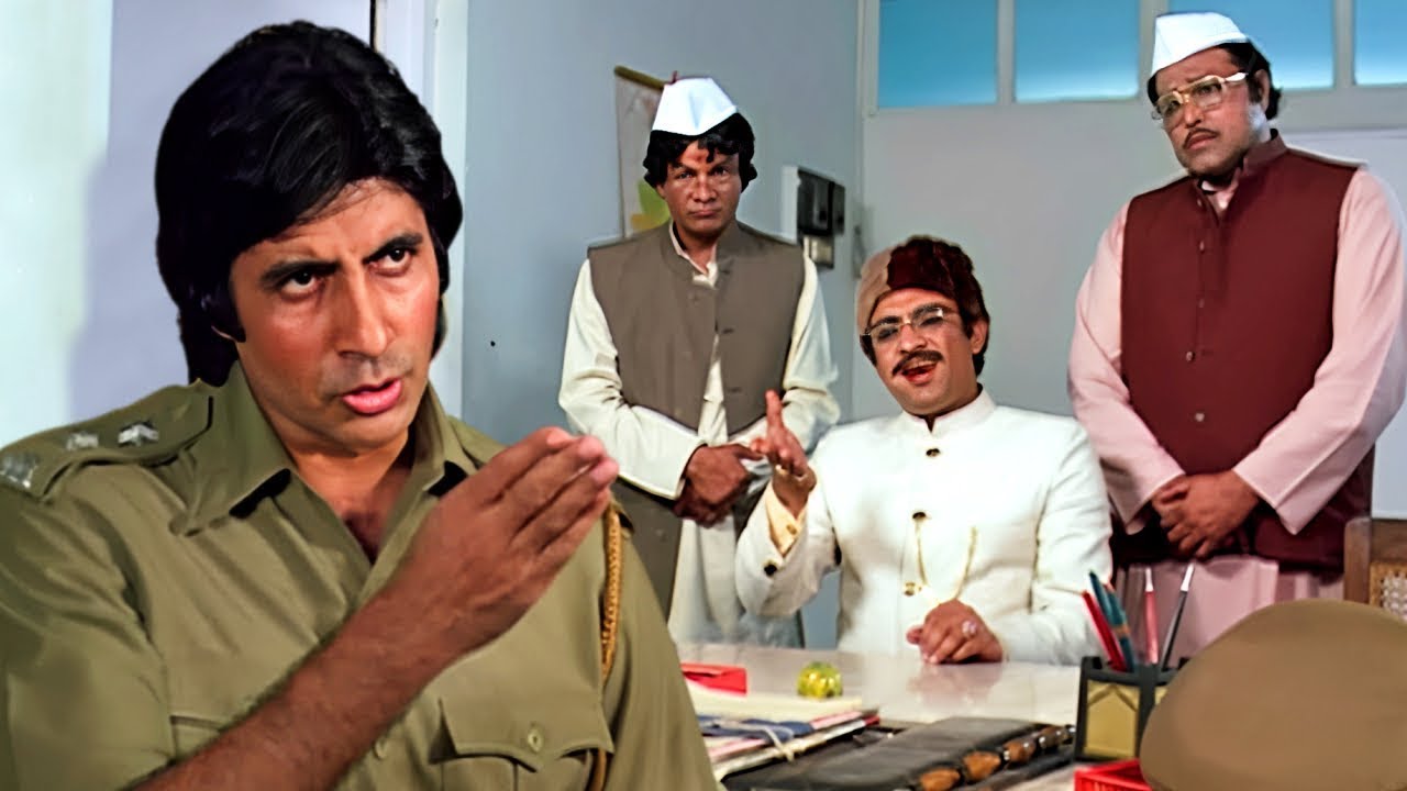 कानून की कुर्सी से उठ जा,वरना यहीं मरना शुरू कर दूंगा - नेता की अकड़ निकाल दी | अमिताभ जबरदस्त सीन