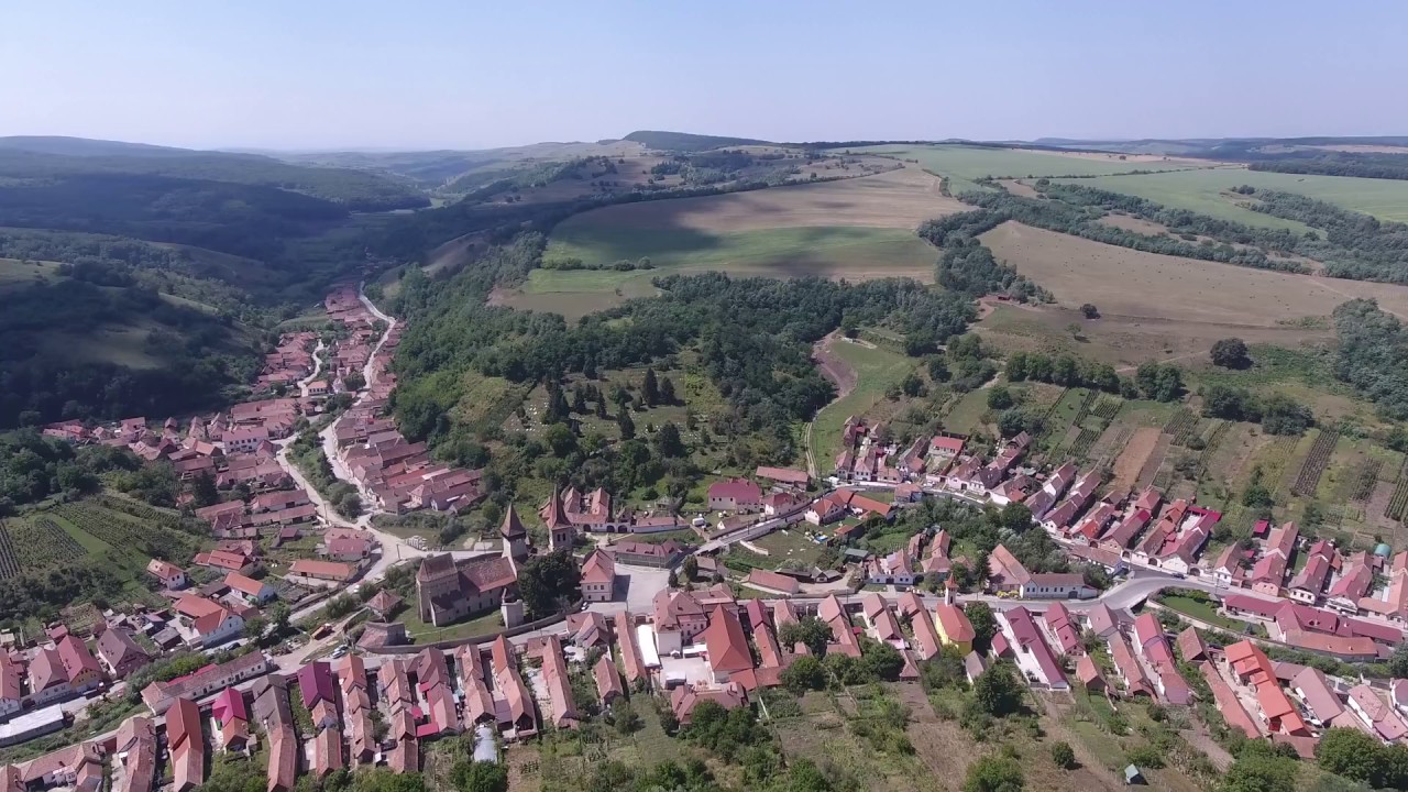 Kleinschelken (Siebenbürgen) aus der Luft