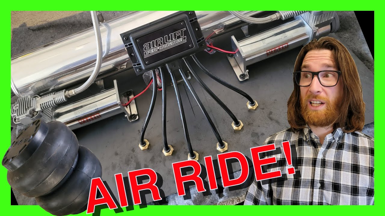 CUSTOM Air ride tank, pumps and Air Lift manifold setup that i made for my Ford F100!!