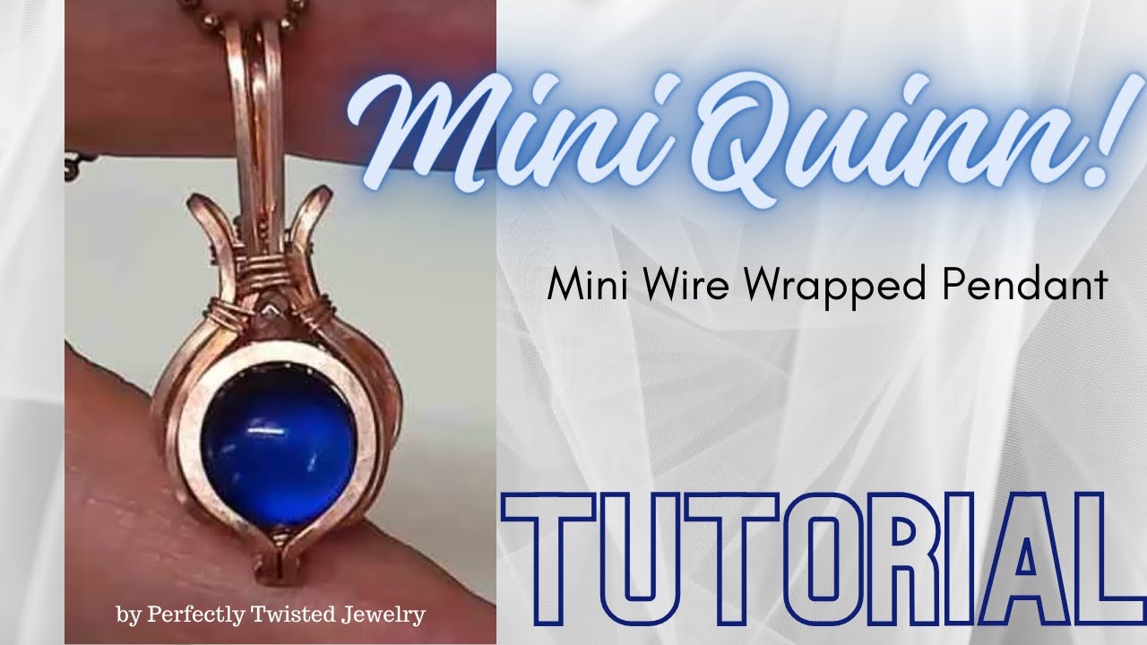 Make this cute, easy Mini Wire Wrapped Pendant!  Step by step wire wrapping tutorial!