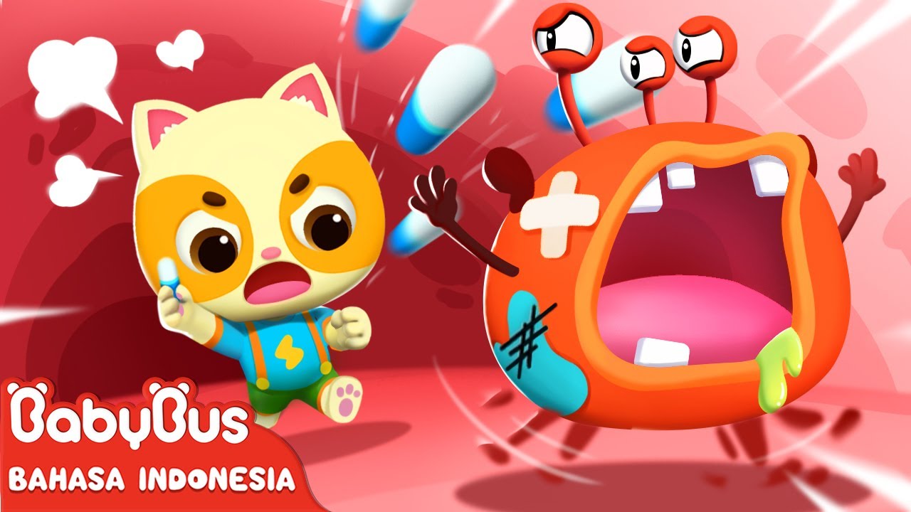 Kuman Jahat, Pergilah | Kebiasaan Baik Anak | Kucing Lucu | Lagu Anak | BabyBus Bahasa Indonesia