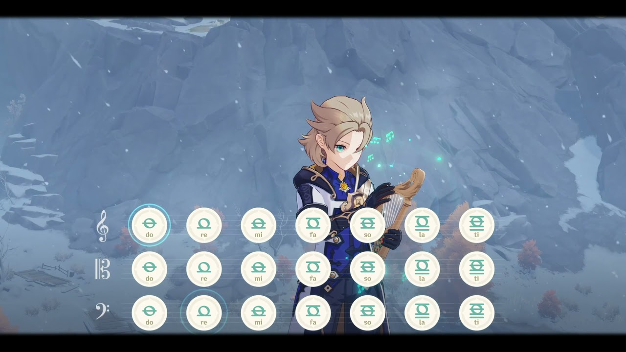 『Dragonspine - Moonlike Smile / 清らかな笑顔』Genshin Impact Windsong Lyre | 原神 OST ライアー