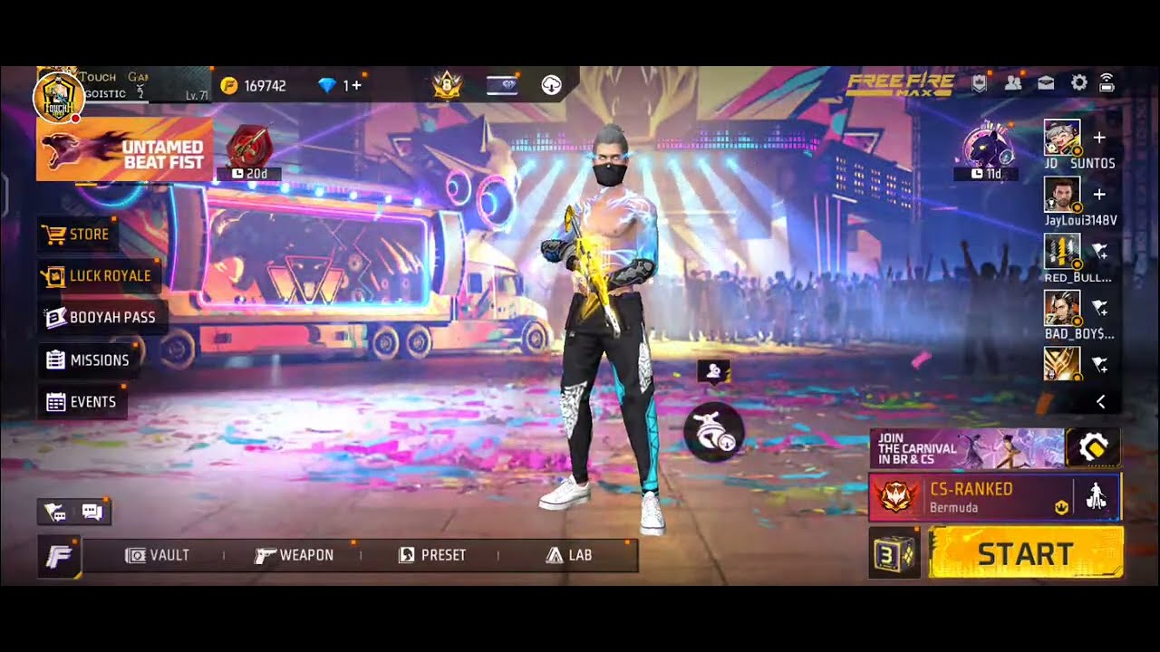 FREE FIRE LIVE GIVEAWAY BACK TO BACK CUSTOM ROOM GIVEAWAY || TOUCH GAMER || FF LIVE