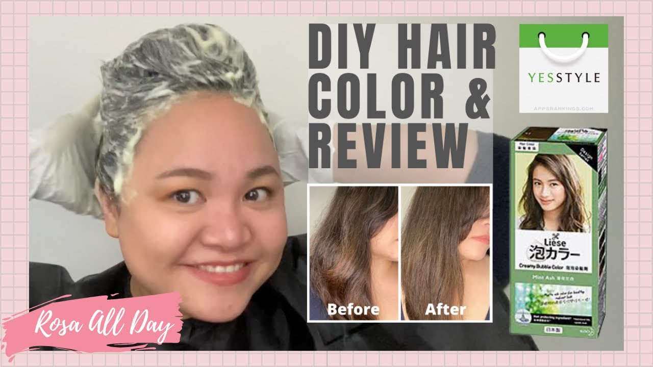 Liese Creamy Bubble Hair Color Mint Ash | How to Use & Review ft. YESSTYLE | Rosa All Day
