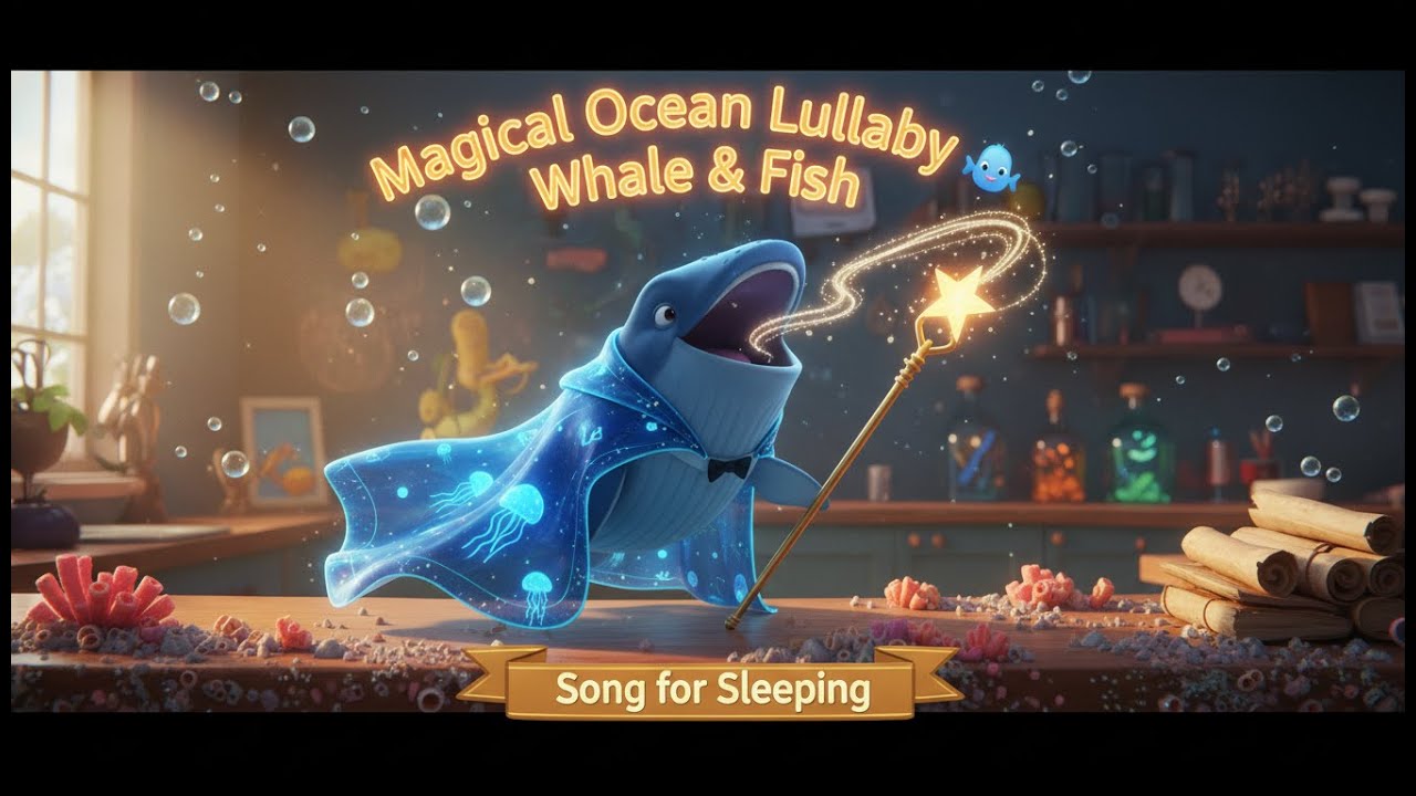 Magical Ocean Lullaby 🐳 Whale & Fish_Song for Sleeping