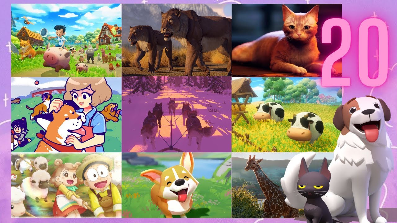 TOP 20 ANIMAL GAMES TO PLAY IN 2024 I PC, Nintendo Switch, XBOX, Playstation