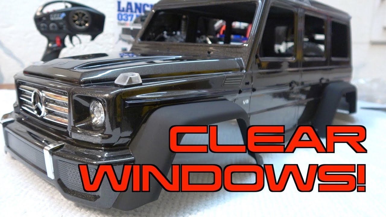 Traxxas TRX-4 Mercedes Benz G500 - How to make Clear Windows
