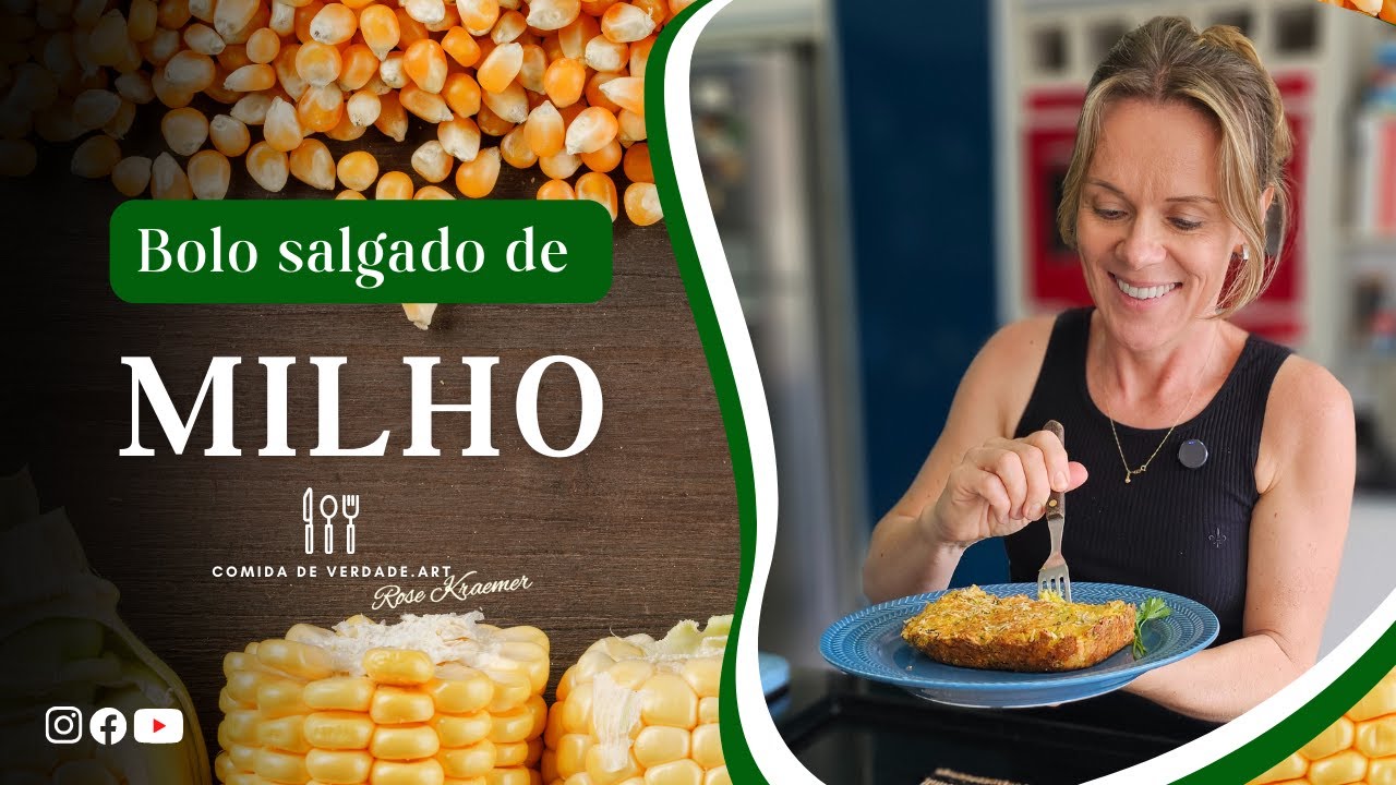 Bolo Salagado de MILHO |@ComidadeVerdadeart