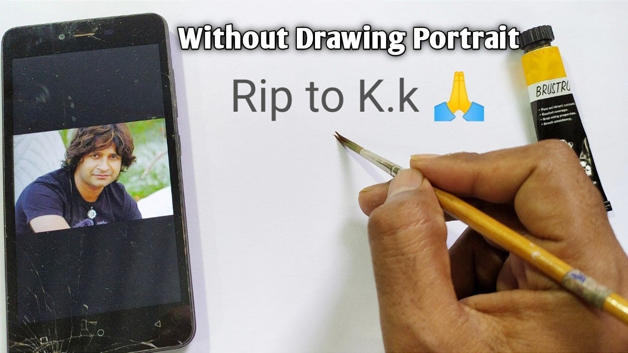 Kk Ko Chhota sa tribute  #Portrait #kkdrawing #Watercolor