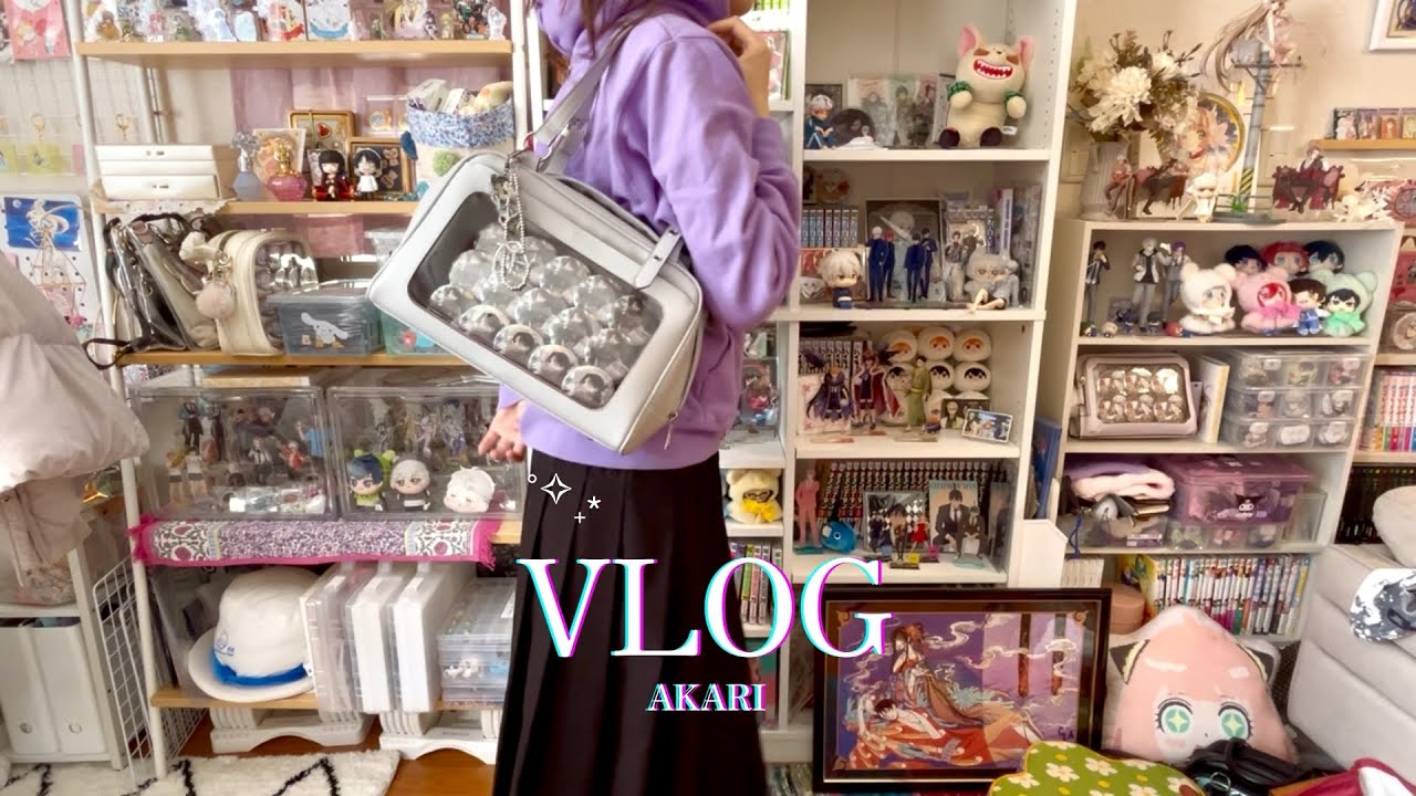 渋谷を駆け巡るオタ活vlog🏃&zwj;♀️MARSLY痛バ👜ヒロアカ東急コラボ💚正反対な君と僕コラボカフェ☕️