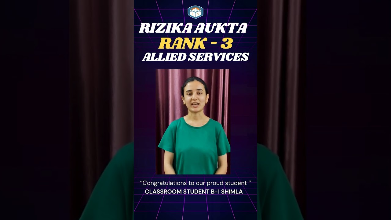 HP Allied Rank 3 Rizika Aukta : Classroom student B1 Shimla Congratulations #joktaacademy #hpallied