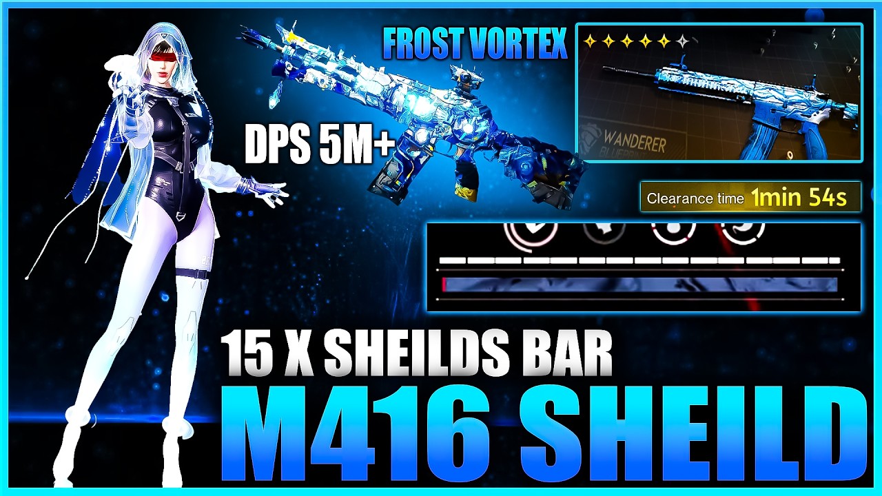 ONCE HUMAN NEW M416 ❄️ FROST VORTEX MELTING BOSS IN 2 SEC -  LEVEL 17 SHINY MODS silent anabasis