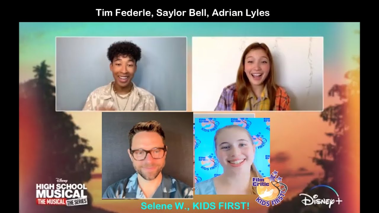 Selene W. interviews Tim Federle, Saylor Bell, Adrian Lyles (High School Musical:  The Musical)