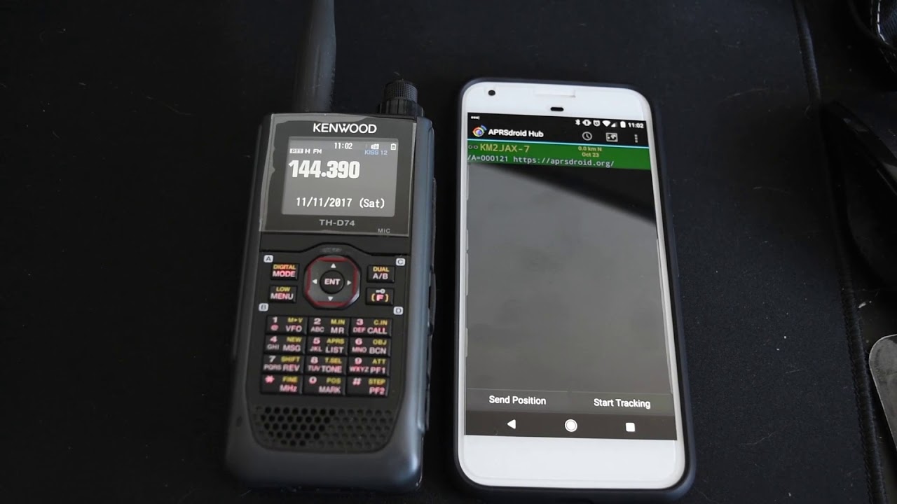 Kenwood D-74A / APRSDroid Transmit & Receive over Bluetooth