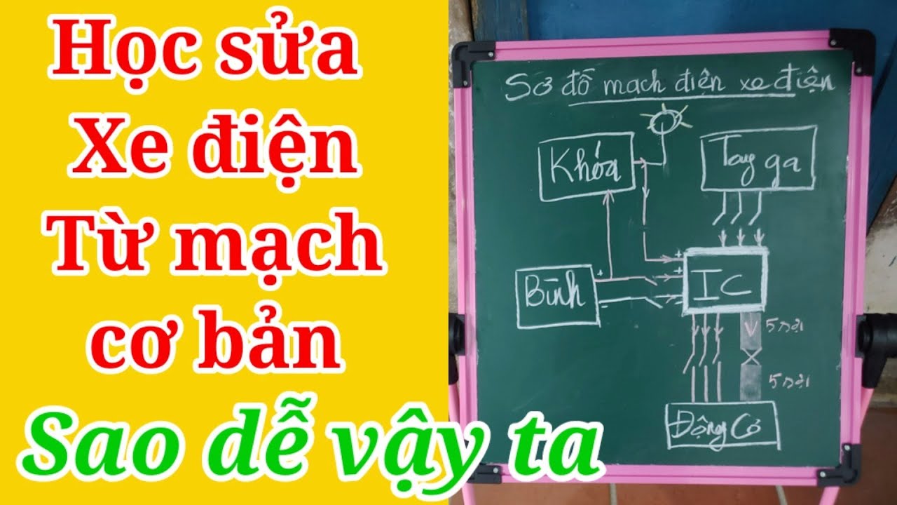 Học sửa xe điện từ sơ đồ nguyên lý hoạt động cơ bản để ai cũng học được dễ dàng