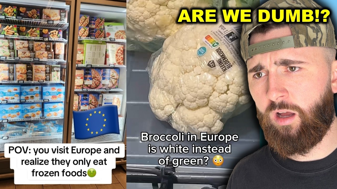 Когда американцы посещают европейские продуктовые магазины... *нам конец*