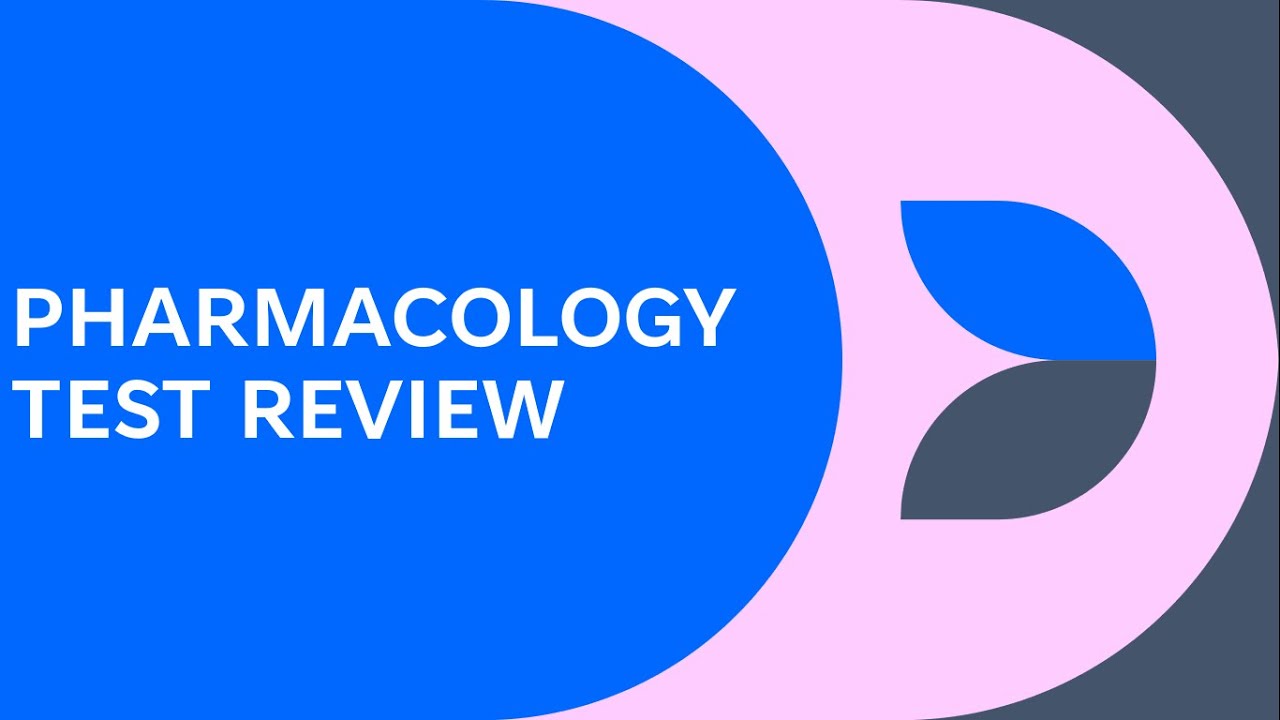 Pharmacology test prep video. One hour of the most tested questions in pharmacology.