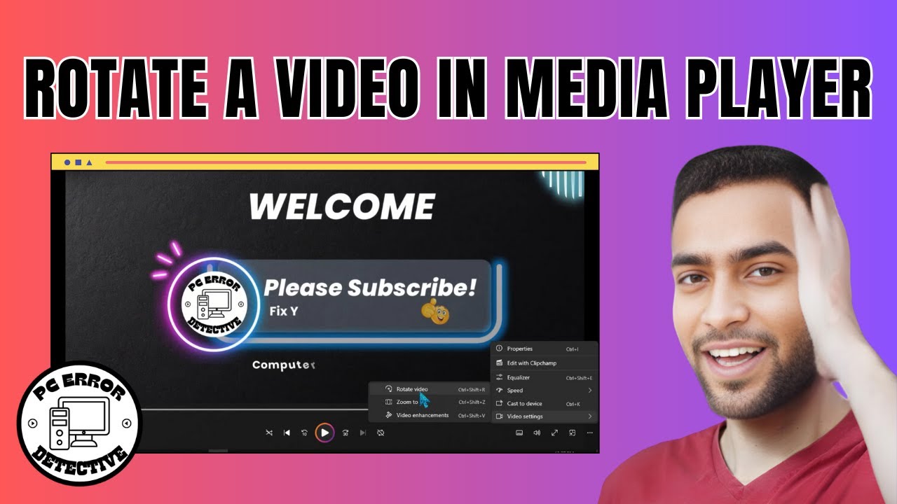 Как повернуть видео в проигрывателе Windows Media | Быстрое решение проблемы с повернутым видео!
