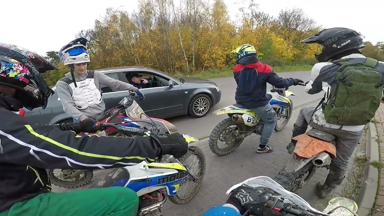 | ANGRY PEOPLE, wyszedł do nas z kijem, upalanie z ekipą, jazda po lasach (mrf, ktm, honda, xmotos)|