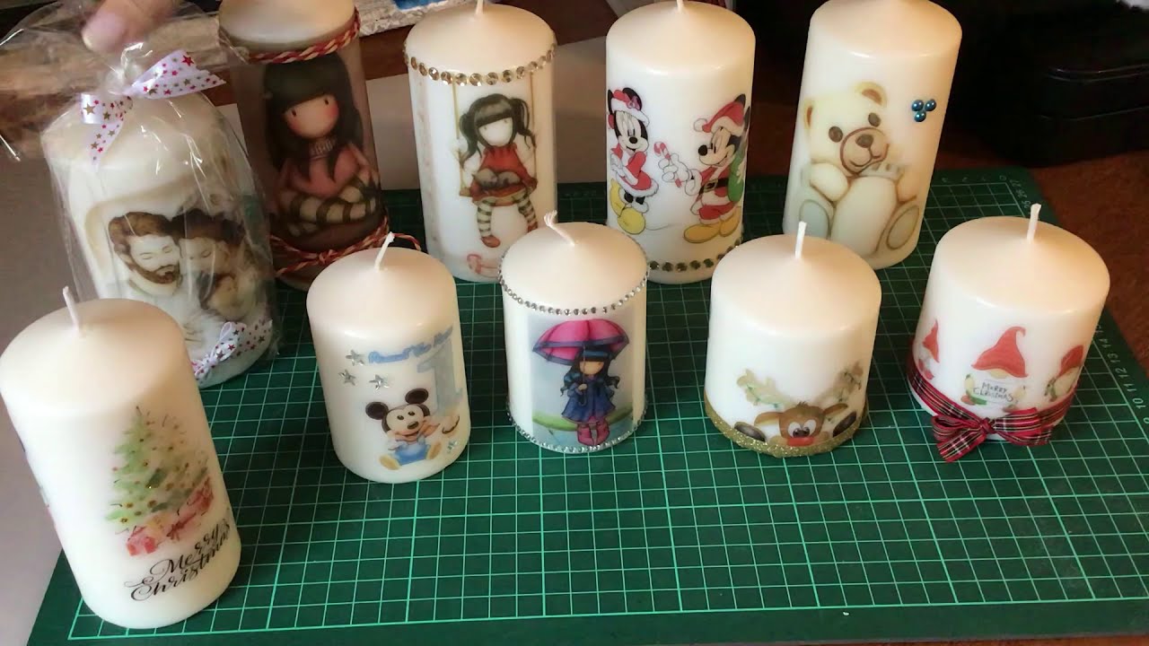 Vediamo come personalizzare delle candele