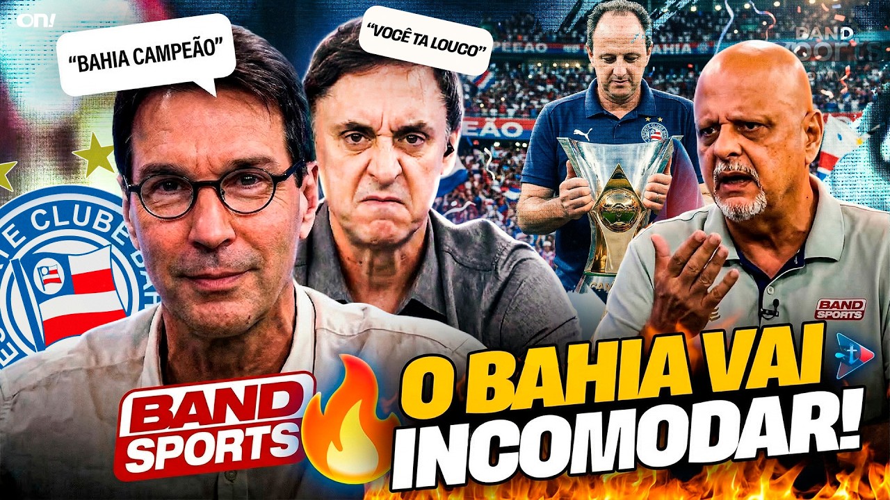O BAHIA TA INCOMODANDO 🔥 COLOCARAM O BAHIA COMO CANDIDATO A TÍTULO E JORNALISTA SURTA AO VIVO