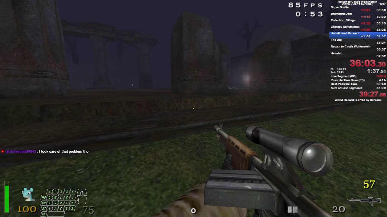rtcw any % runs