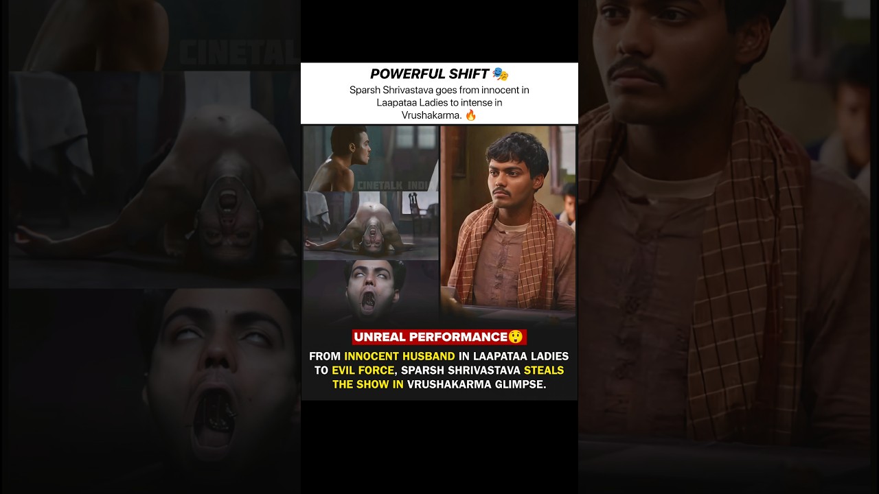 Unreal Transformation! 😱 Sparsh Shrivastava's Shocking Look in Vrushakarma 🔥 #Vrushakarma #shorts