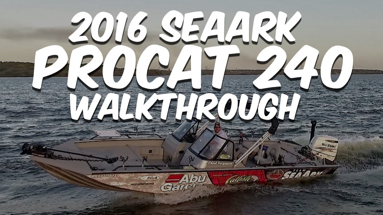 SeaArk ProCat 240 Catfish Boat : 2016 Model Walkthrough (The Ultimate Catfish Rig)