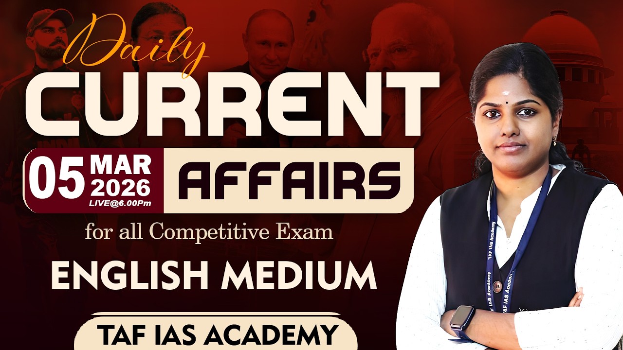 DAILY CURRENT AFFAIRS | MARCH 05 | KEERTHANA MAM | TAF CA 360