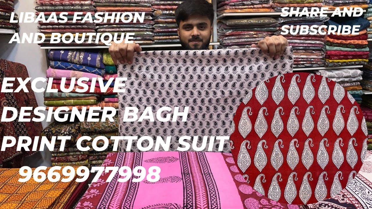 Exclusive Designer Bagh Print Cotton Suits (Original Khatri ji bagh) @9669977998