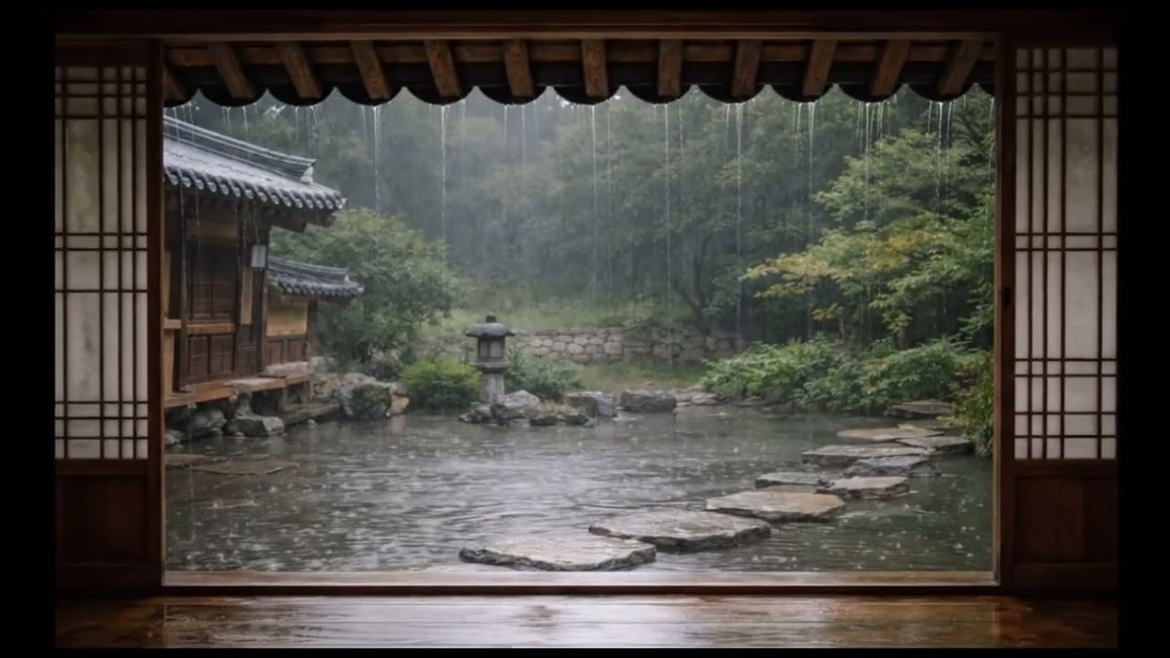 잔잔한 빗소리 ASMR I 잠들기 좋은 밤