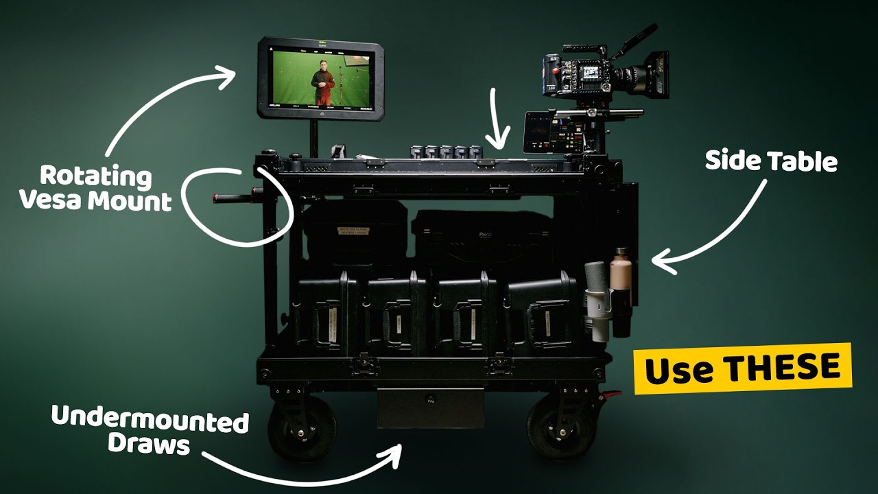 How a Pro Cinematographer Stays Organised On Set: 9 Must-Have Cart Upgrades