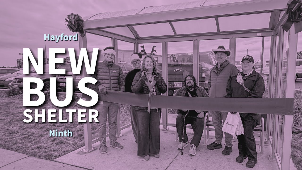 NEW BUS STOP SHELTER: Hayford and 9th