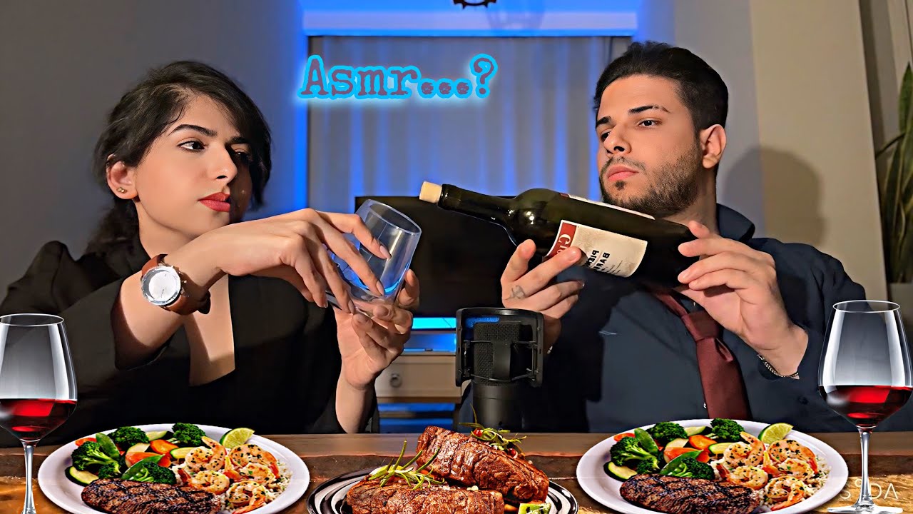 INVISIBLE MUKBANG ASMR AT A LUXURIOUS RESTAURANT 🥩(ultra realistic 😴🤤🎧)￼