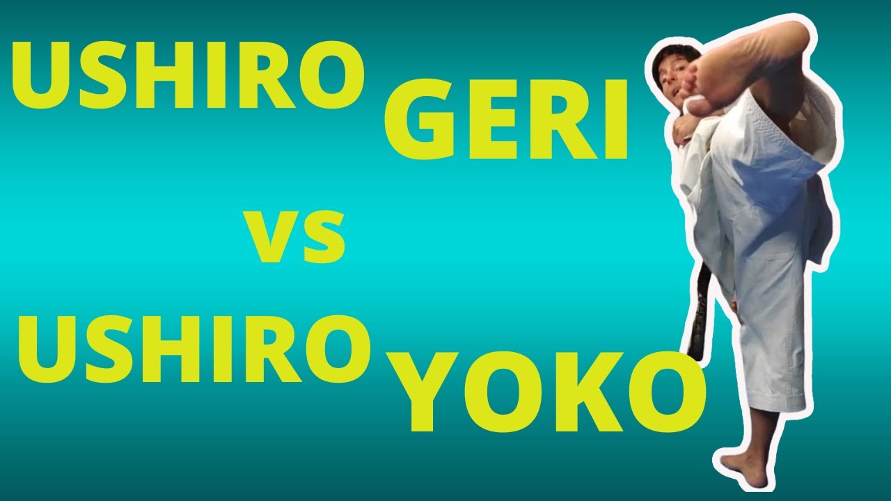 REUSSI TON USHIRO GERI et USHIRO YOKO - Coups de pieds retournés - KARATÉ -Jessica et Sabrina BUIL