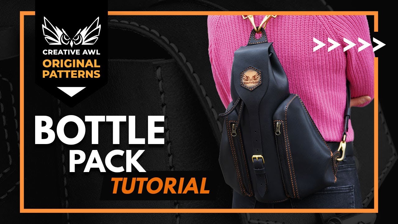 Leather Bottlepack DIY. Carry wine with style