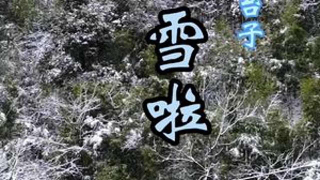 #航拍 二台子，下雪了❄️