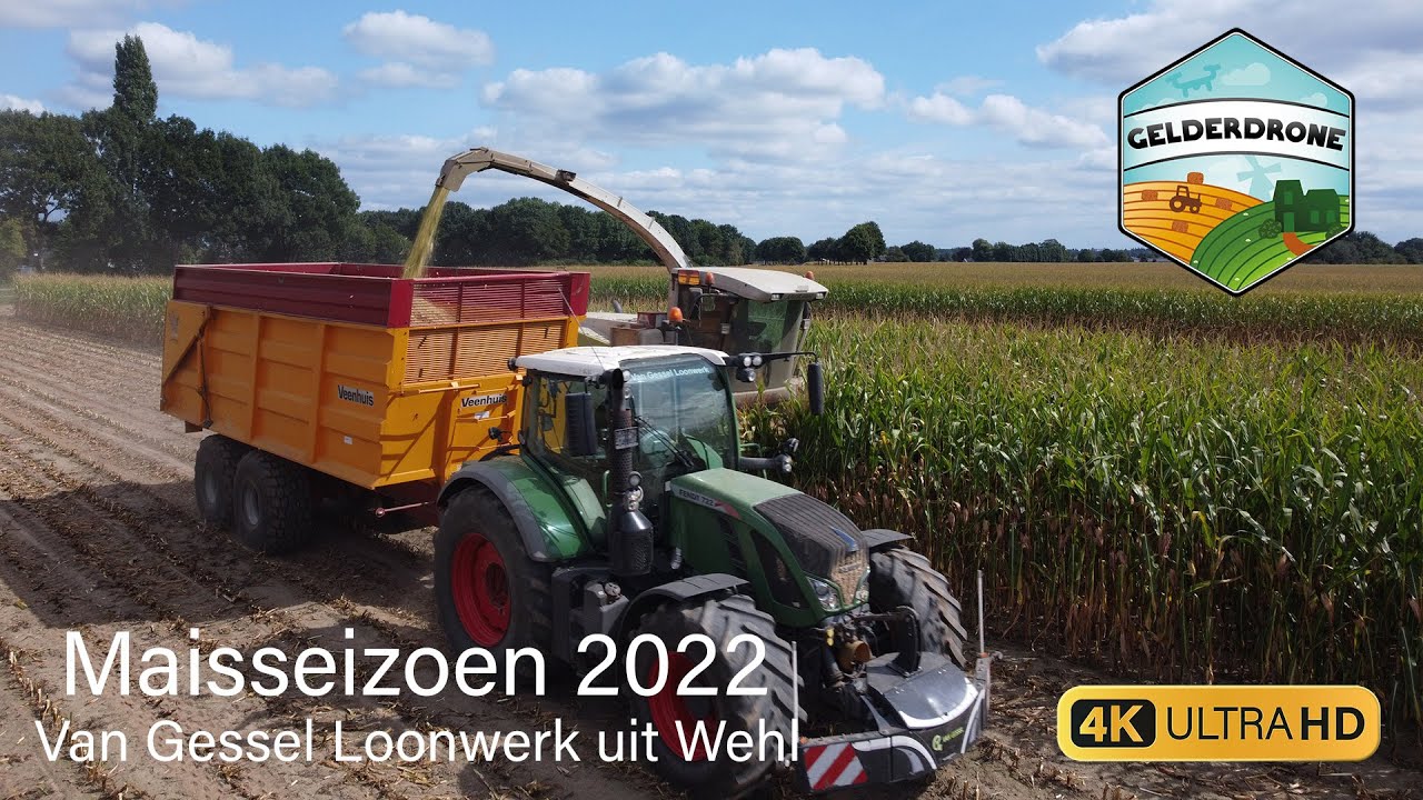 Maisseizoen 2022 - Hakselen in Loil door Van Gessel Loonwerk uit Wehl - 4K