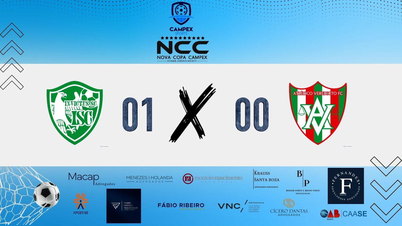 3ª RODADA  NCC   -   INVICTUS SC  01  X  00   ATLÉTICO VEREDICTO FC      ARENA APCEF  -  07 03 2026