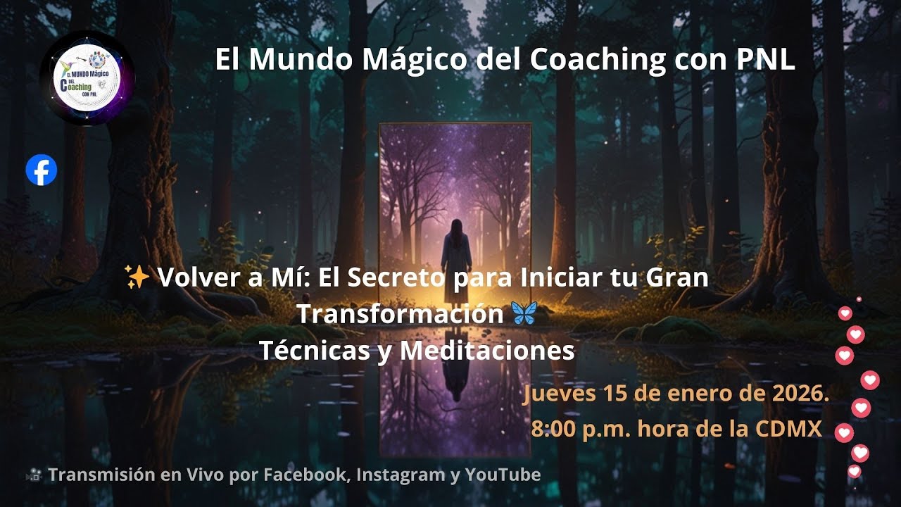 🧘‍♀️ Volver a Mí: Técnicas de PNL y Meditaciones para Tu Transformación ✨ 📱