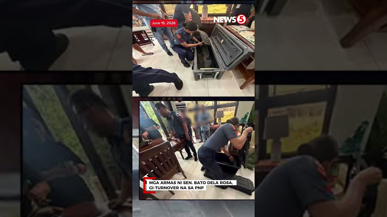 Firearms ni Sen  Bato dela Rosa, gi surrender na