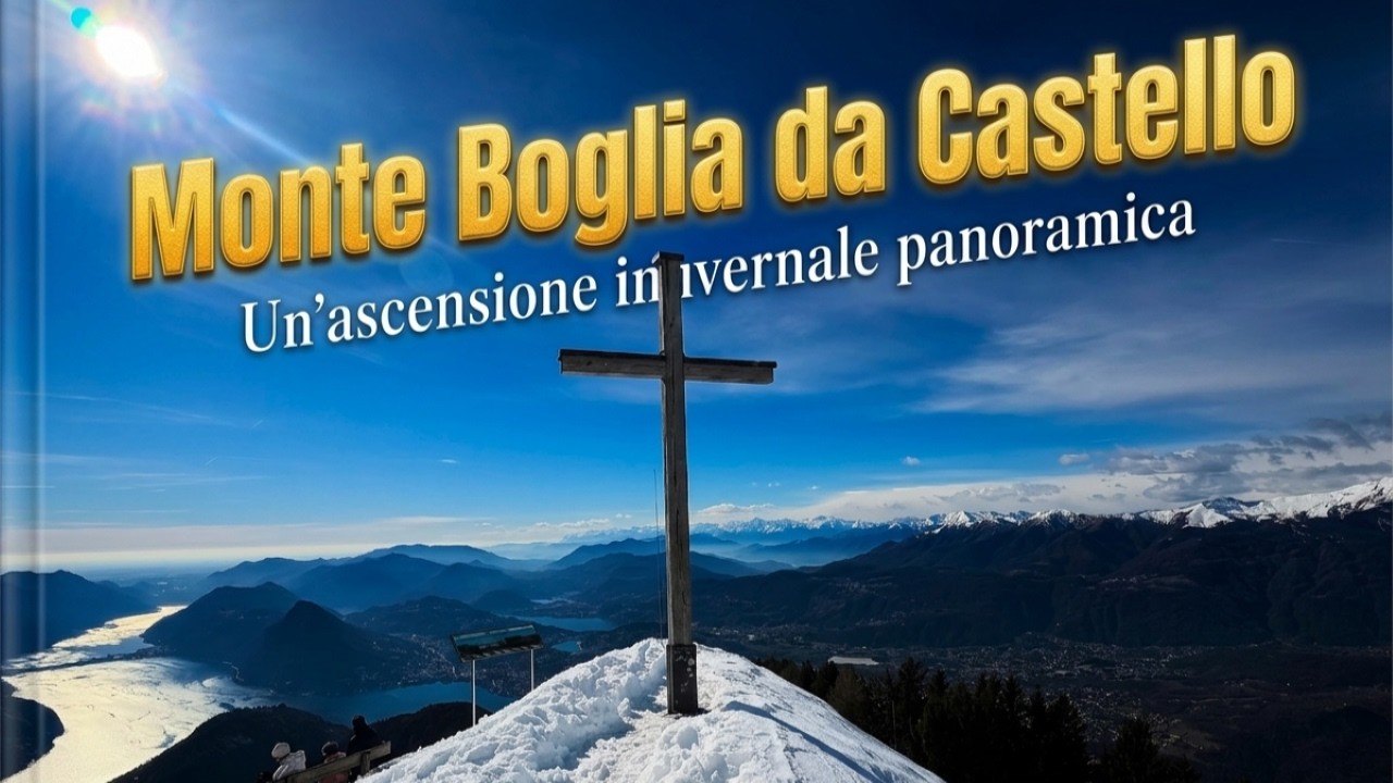 Cresta Spettacolare 💕Monte Boglia invernale da Castello#trekking lombardia#trekking in montagna