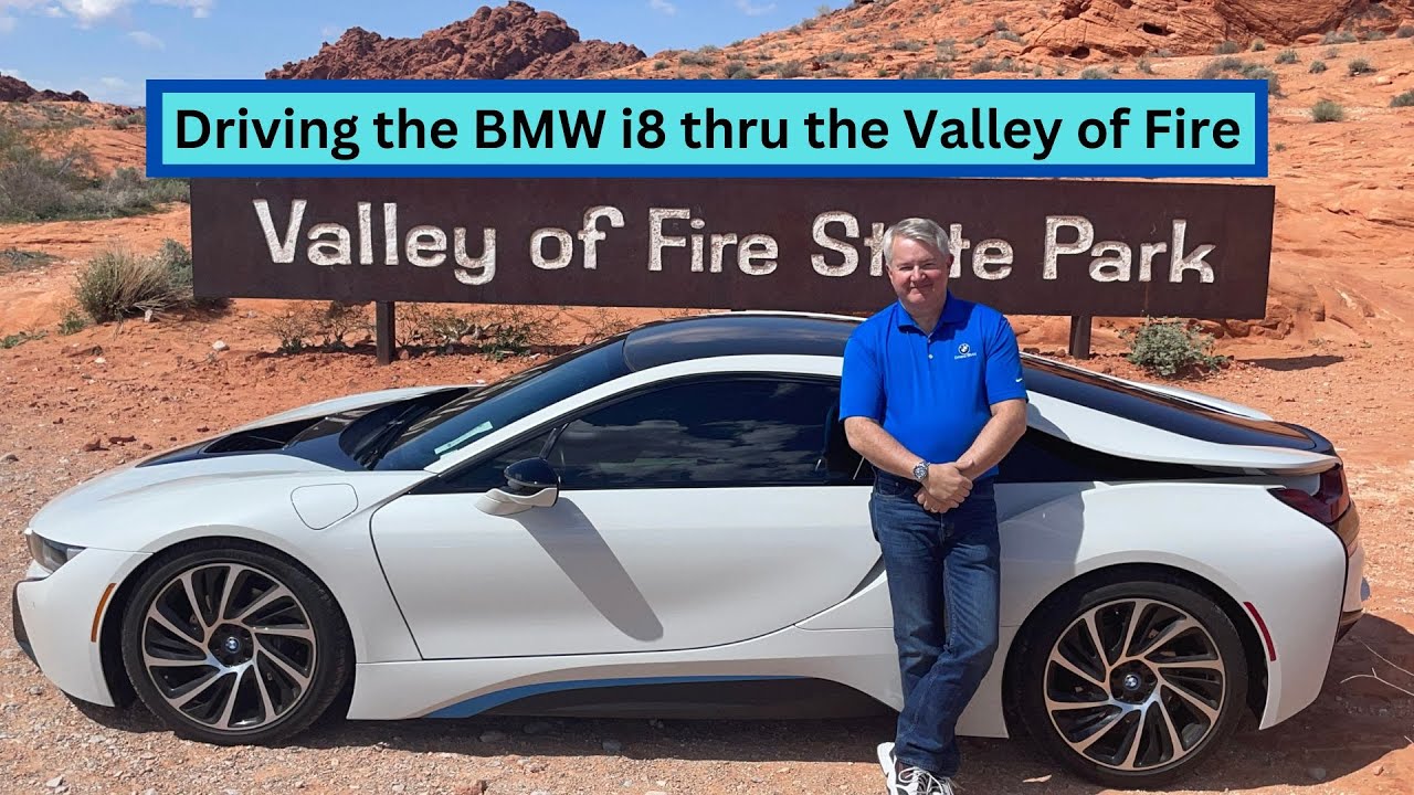 I drive a 2016 BMW i8 thru THE VALLEY OF FIRE !