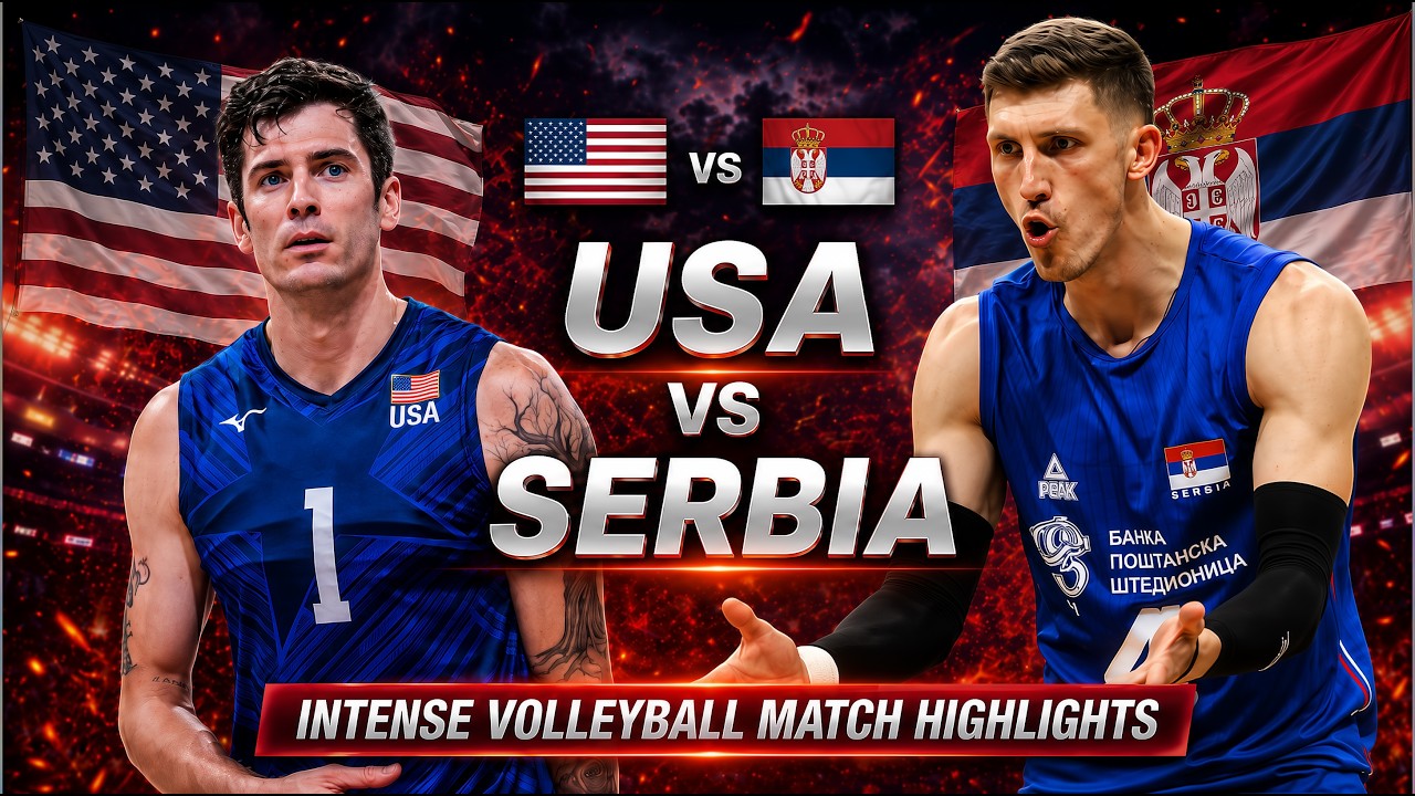 USA vs Serbia Epic Volleyball Highlights | Men's VNL 2026