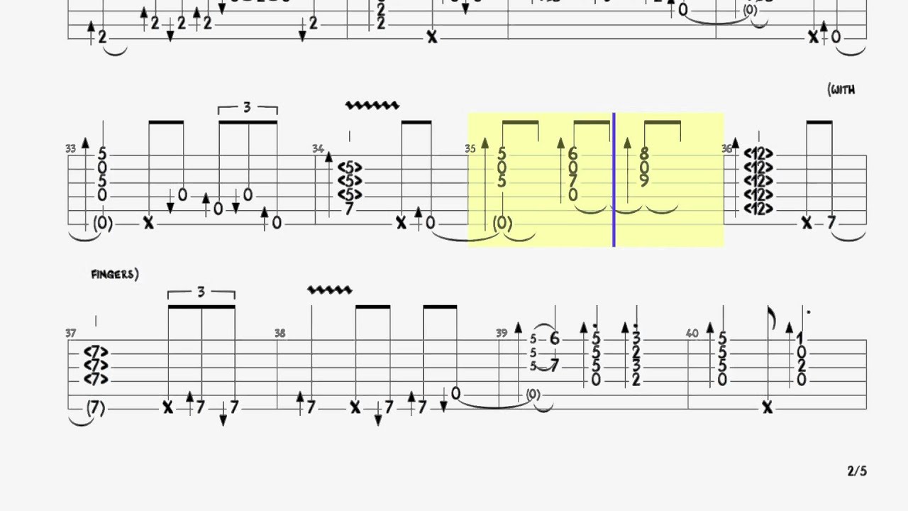 Sofa N°1 Zappa Michael Hedges with tab tablature