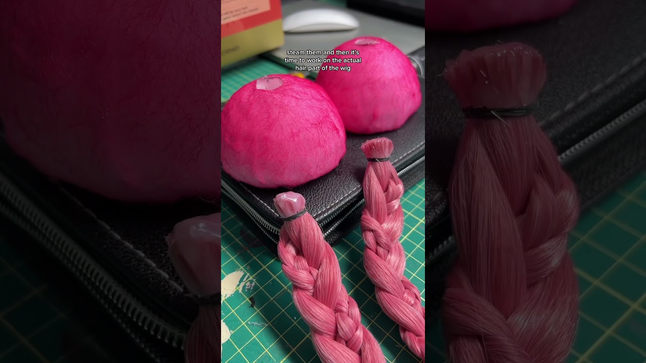 these techniques can be adapted for anyone with curls / braided buns #codegeasscosplay #cosplaywig